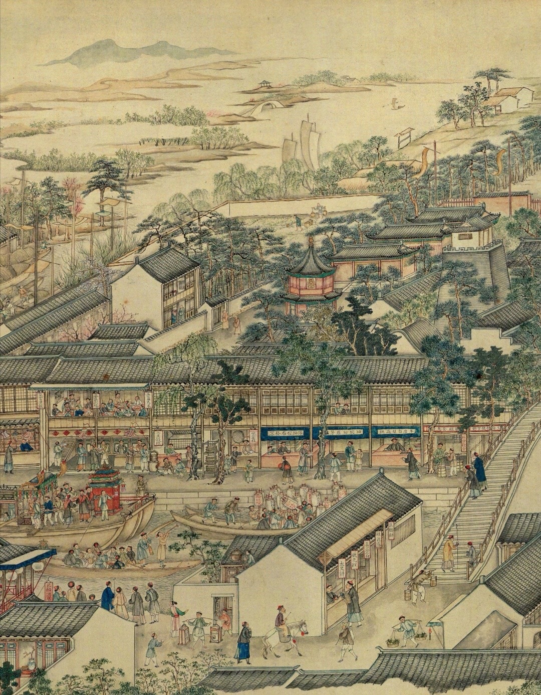 《姑苏繁华图》,原名《盛世滋生图》