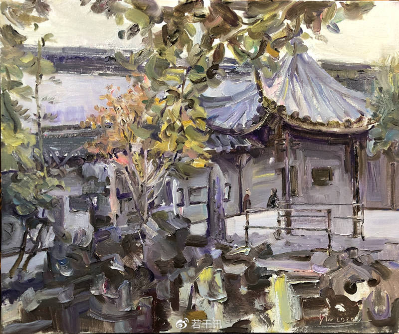 园中老耀:画家王耀伟的园林风景|园林|油画|园子_新浪新闻