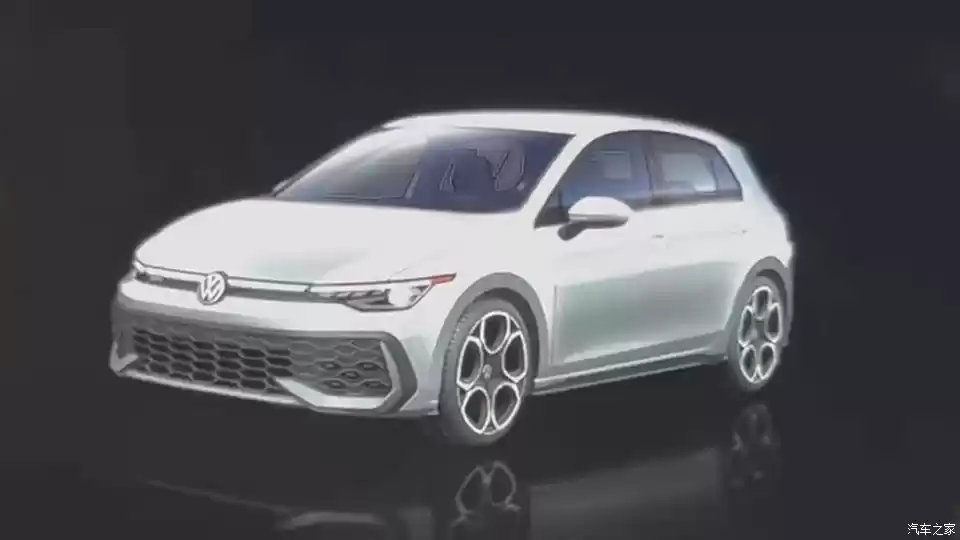 中期改款高尔夫gti实车长这样遮来遮去还是泄露了