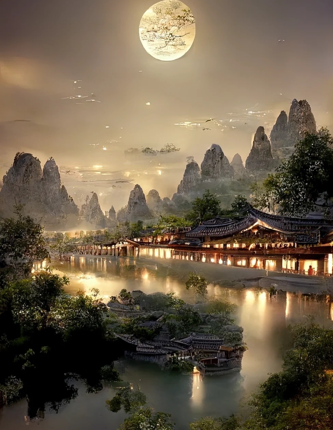 " 夜上明月楼,相思楚天阔 …" 丨图:sean会ai|楚天|相思|明月_新浪