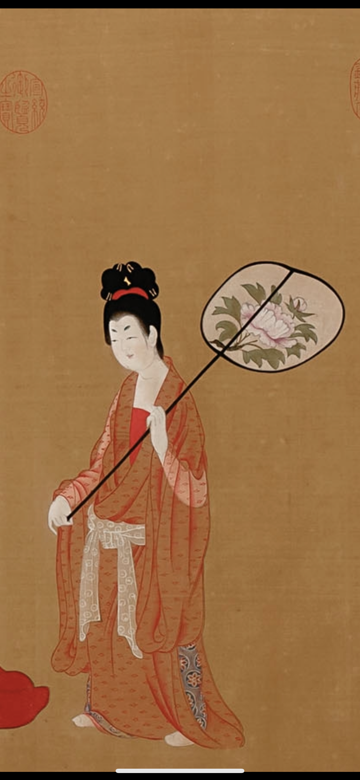 《簪花仕女图》，现藏于辽宁省博物馆……