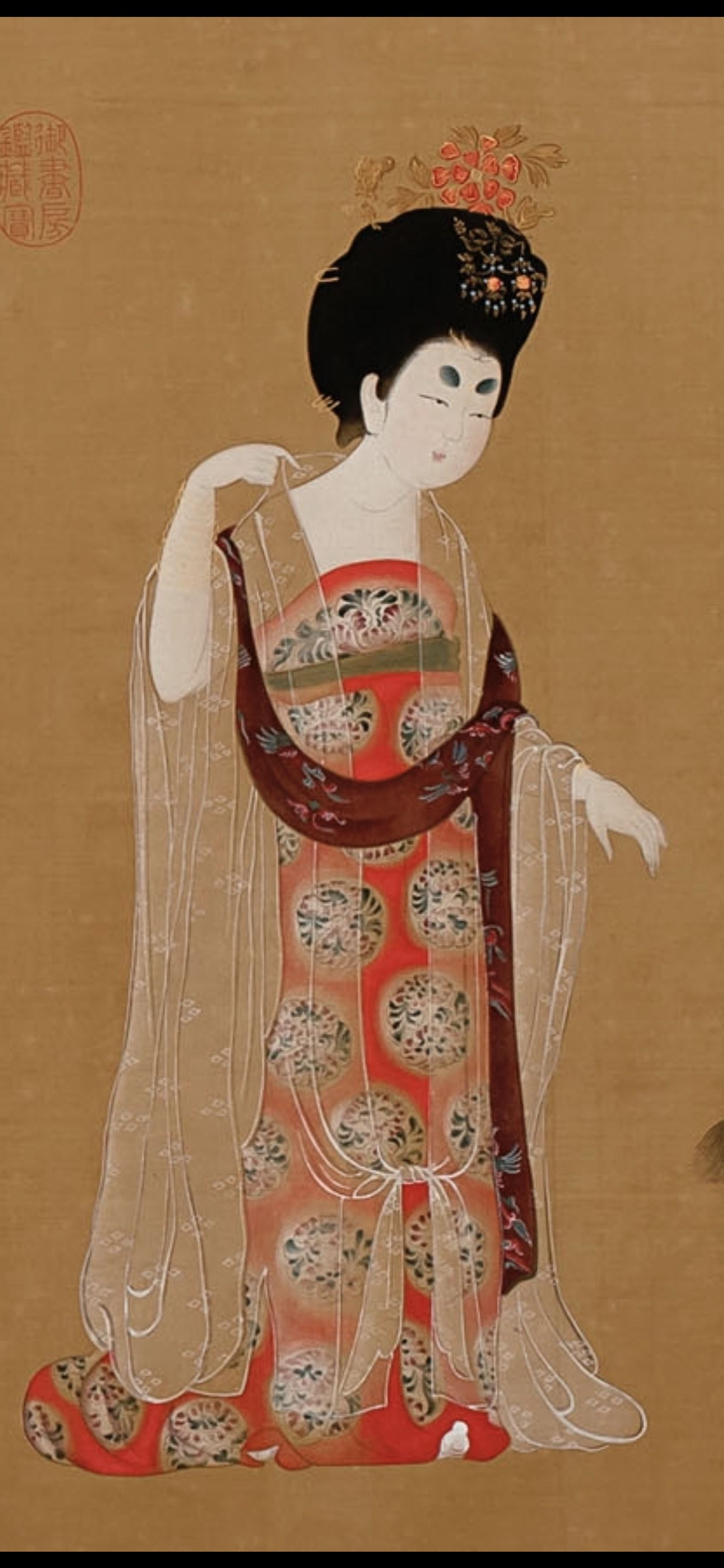 《簪花仕女图》,现藏于辽宁省博物馆……__财经头条