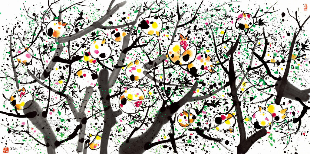 吴冠中先生笔下的树木