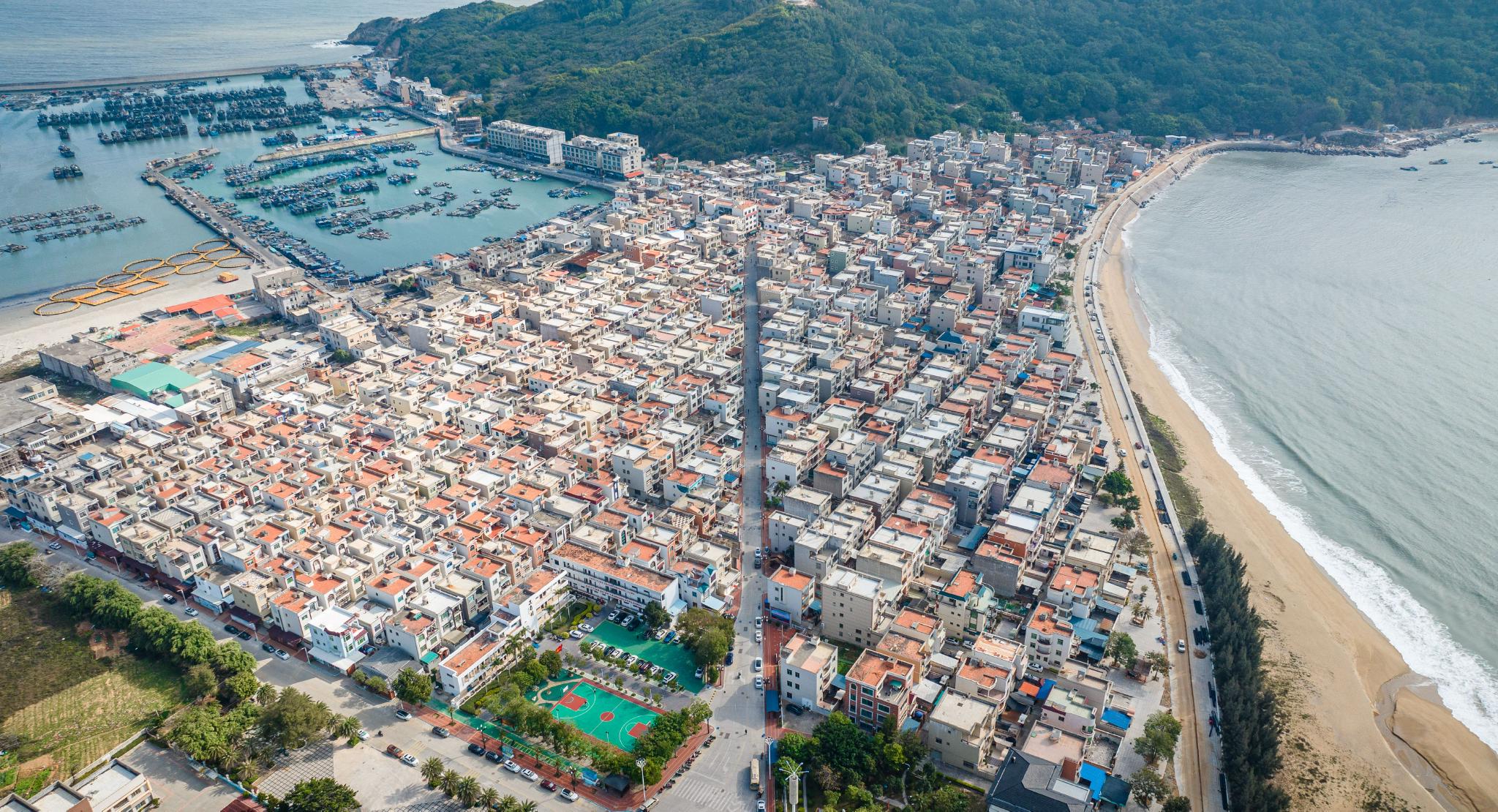 航拍福建漳州东山岛