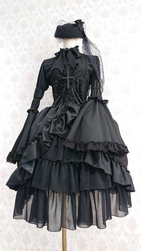 哥特风服饰绘制参考