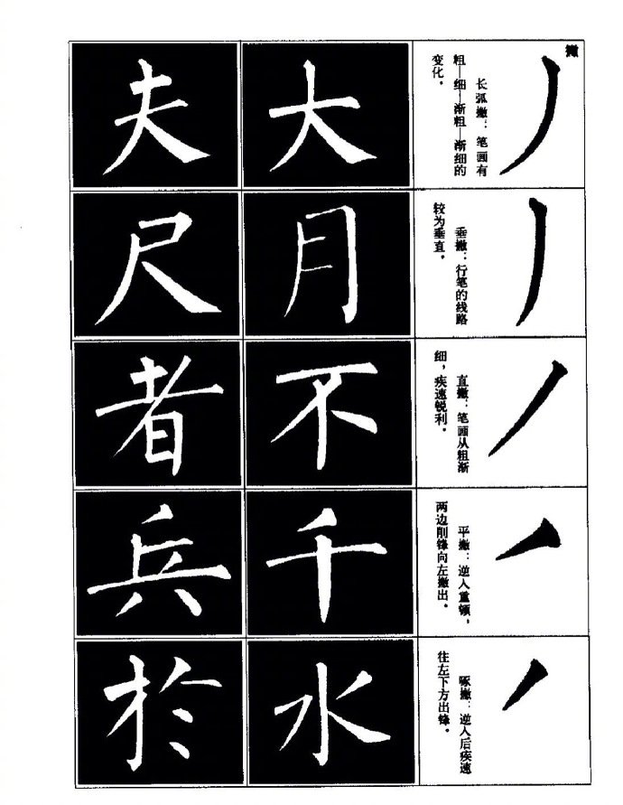 柳体 笔画教程…__财经头条