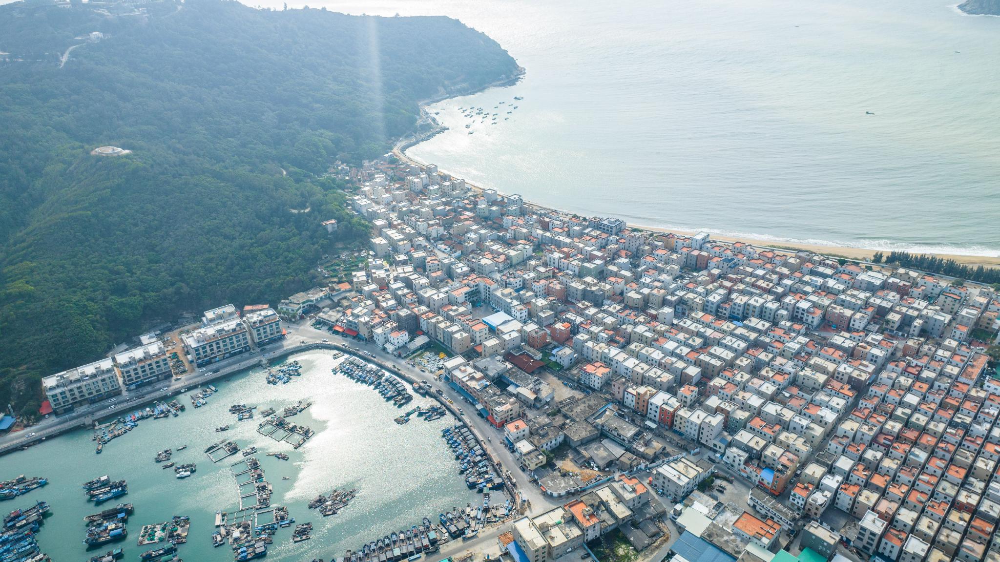 航拍福建漳州东山岛