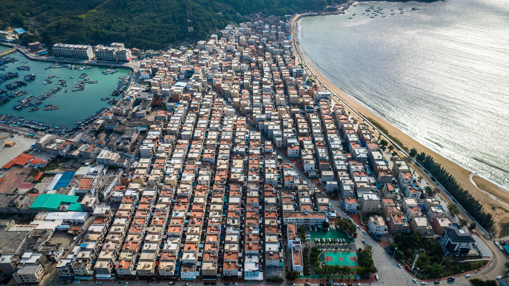 航拍福建漳州东山岛