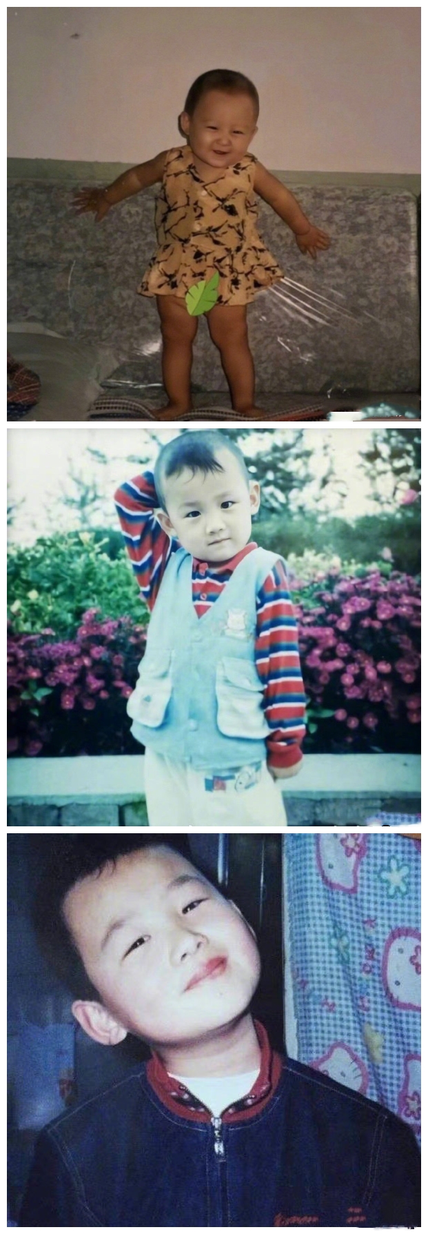 男大十八变白敬亭童年照首曝光小时候是个大饼脸逆袭了