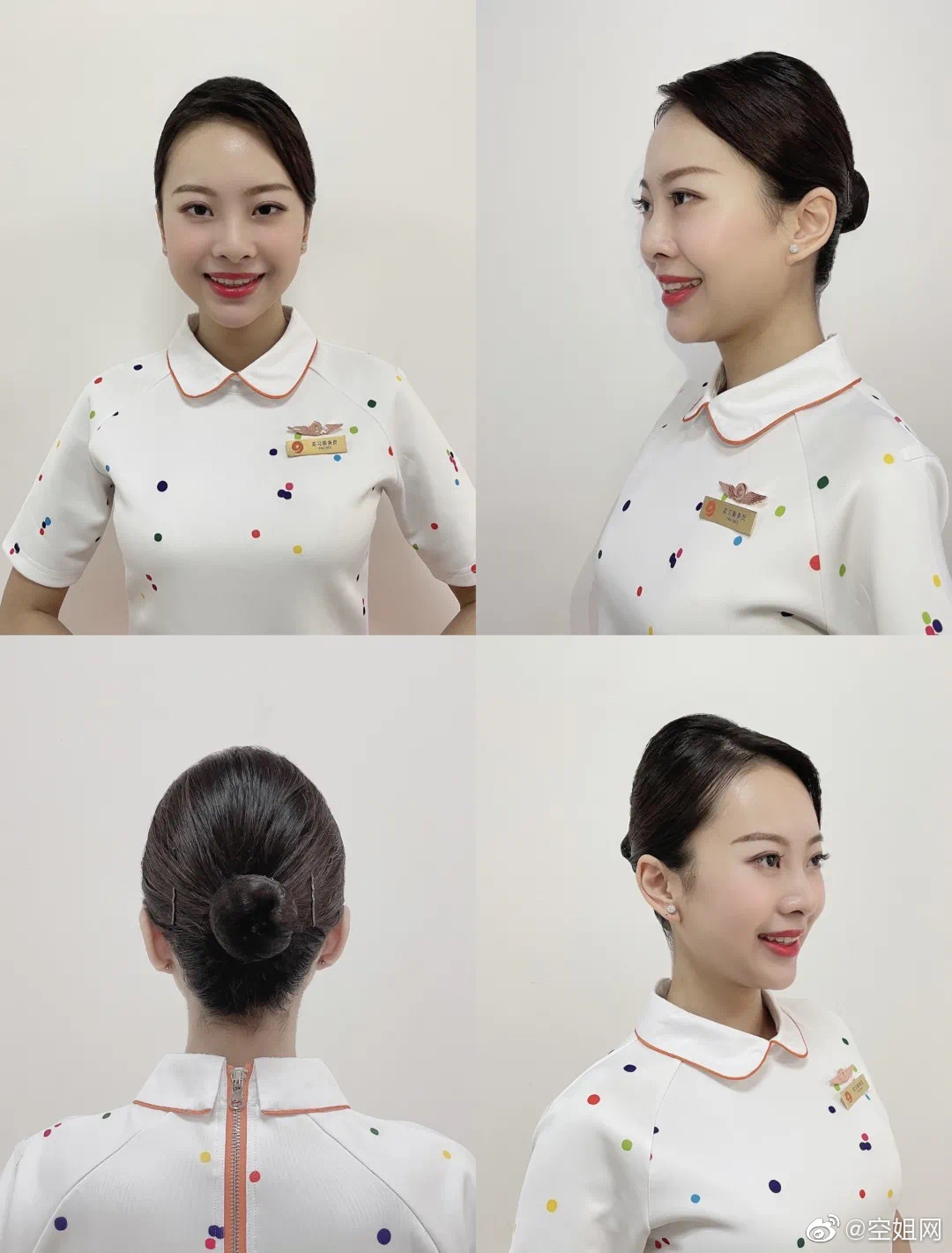 九元航空空乘发型标准__财经头条