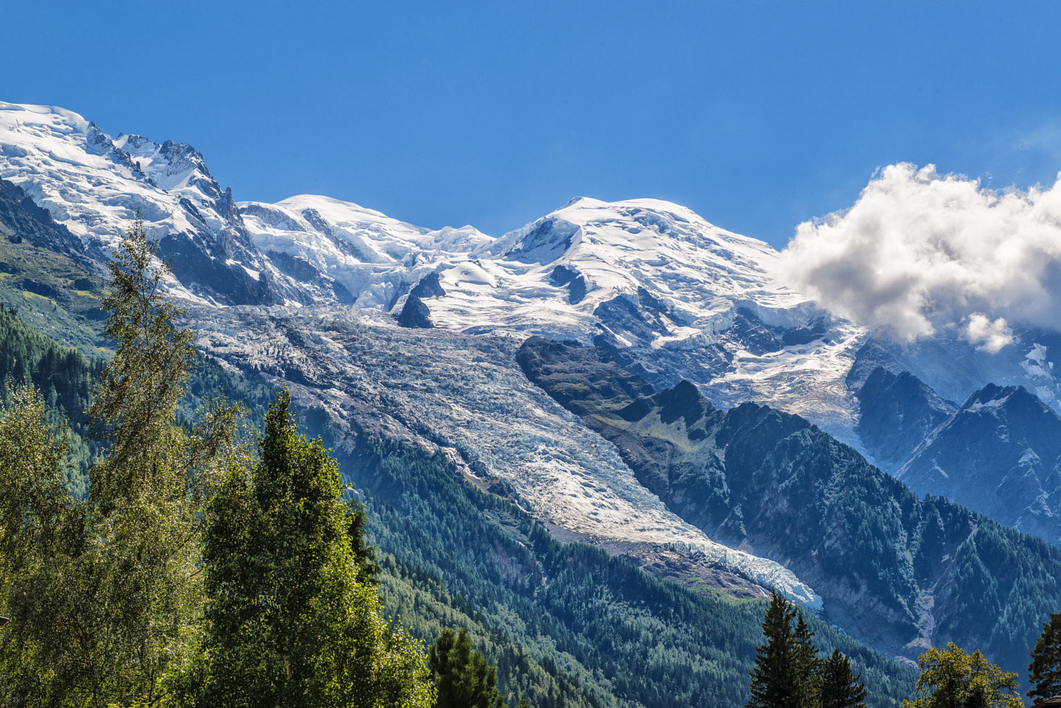 勃朗峰是阿尔卑斯山的最高峰也是西欧的最高峰海拔4807米