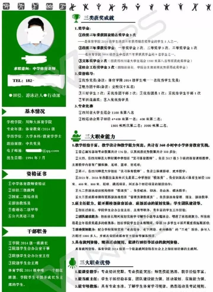 全程干货（大学生个人简历）学生简历模板 第5张