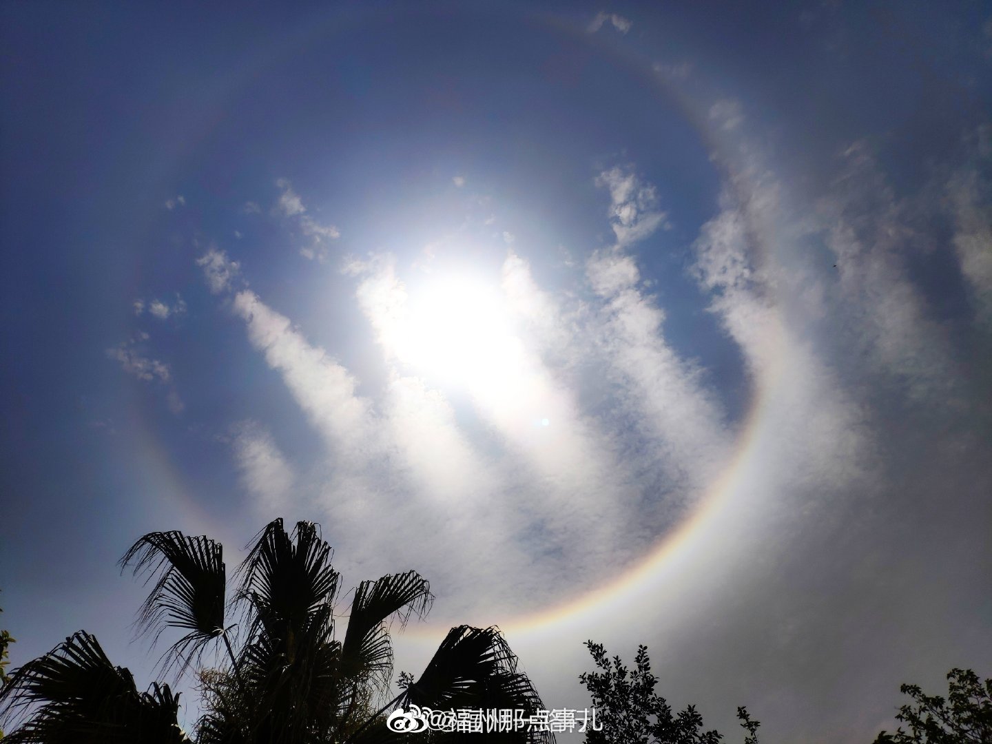 太阳自带光环!福州又出现日晕了_高清图集_新浪网