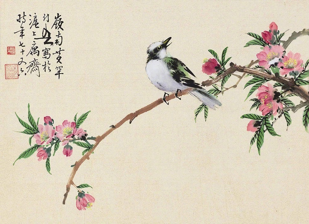 国画里的春天春风拂面