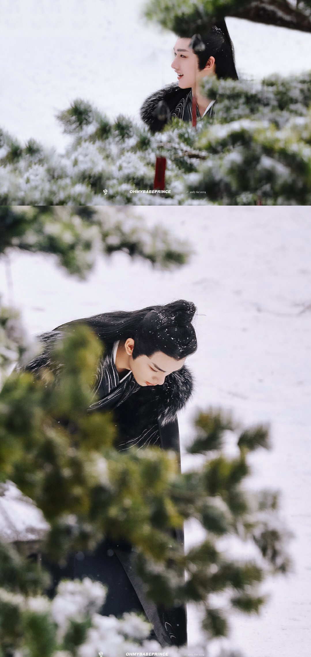 丁程鑫古装雪景照简直美到心颤,太绝了@时代少年团-丁程鑫