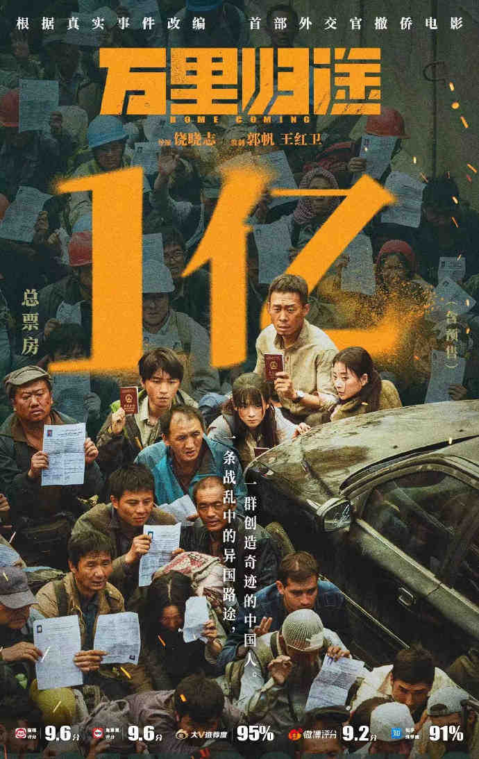 《万里归途》票房率先破亿，领跑2022国庆档，顶流王俊凯终于拿到王炸休闲区蓝鸢梦想 - Www.slyday.coM