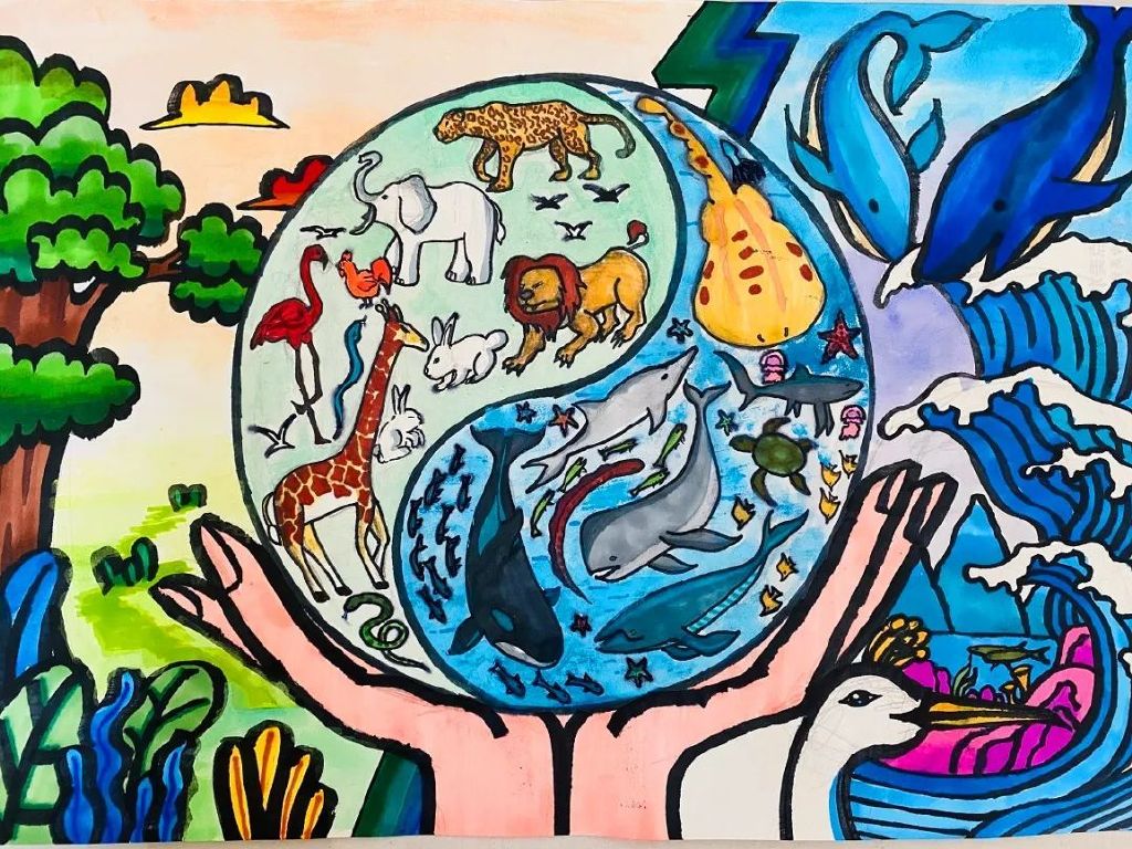 学校:巩义市建设南路小学作者:马睿颖 辅导老师:刘春艳作品:保护环境