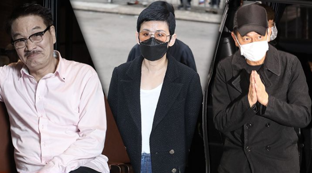 吴孟达遗体火化儿子吴韦仑守护棺木旁侯珊燕手捧白花面露哀伤