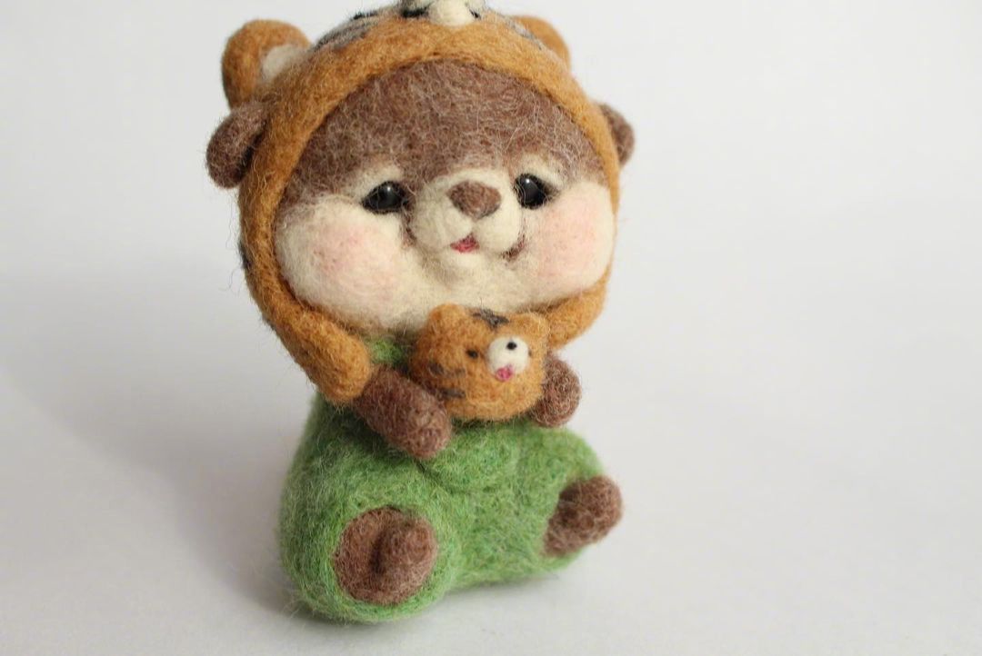 手作大佬的羊毛毡小动物,这也太可爱了叭 ins: mayu.