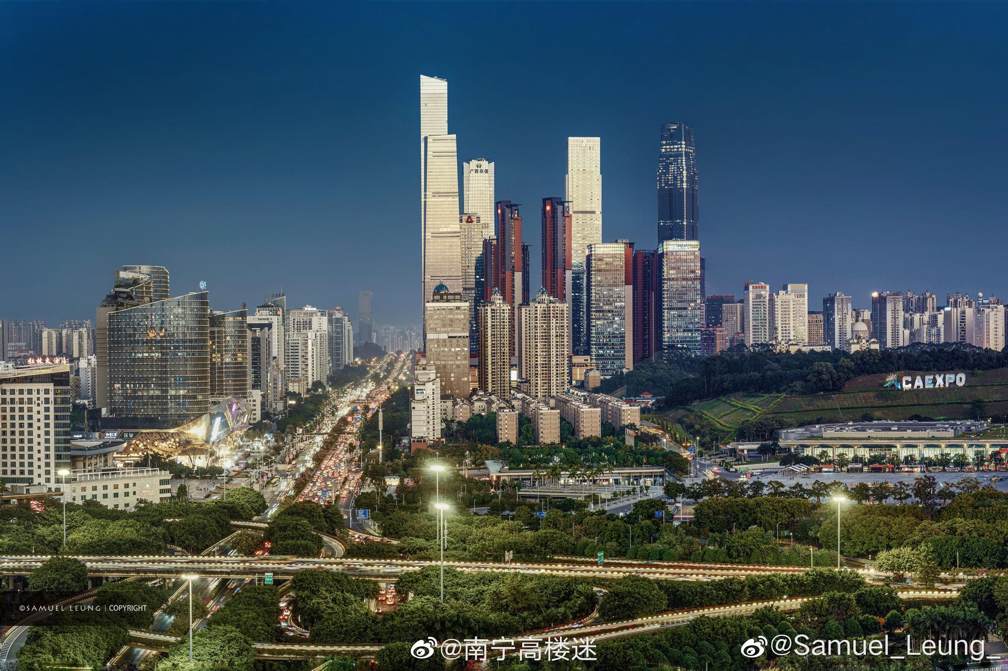 南宁高楼迷[超话]#东盟商务区和世界顶级摩天城市天际线.[吃瓜]