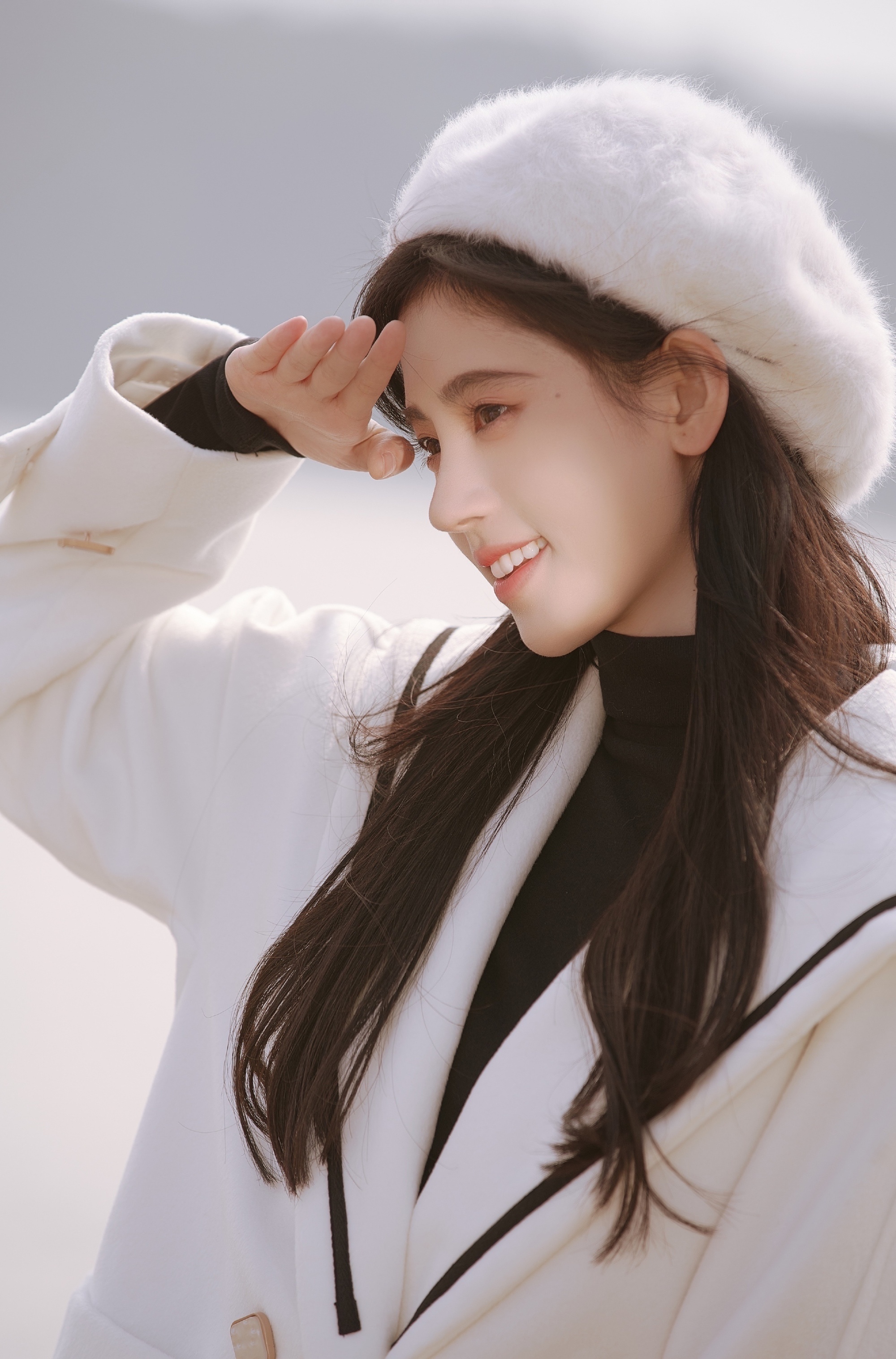 鞠婧祎 水手服贝雷帽__财经头条