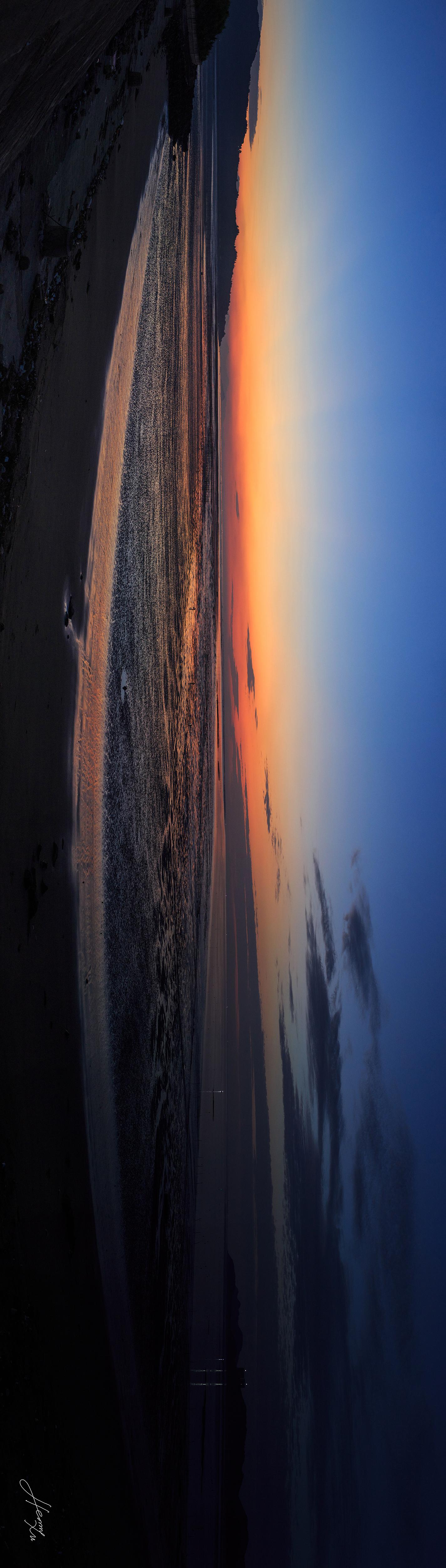 凌晨4点15分,拾获连江晓澳海滩的拂晓时分