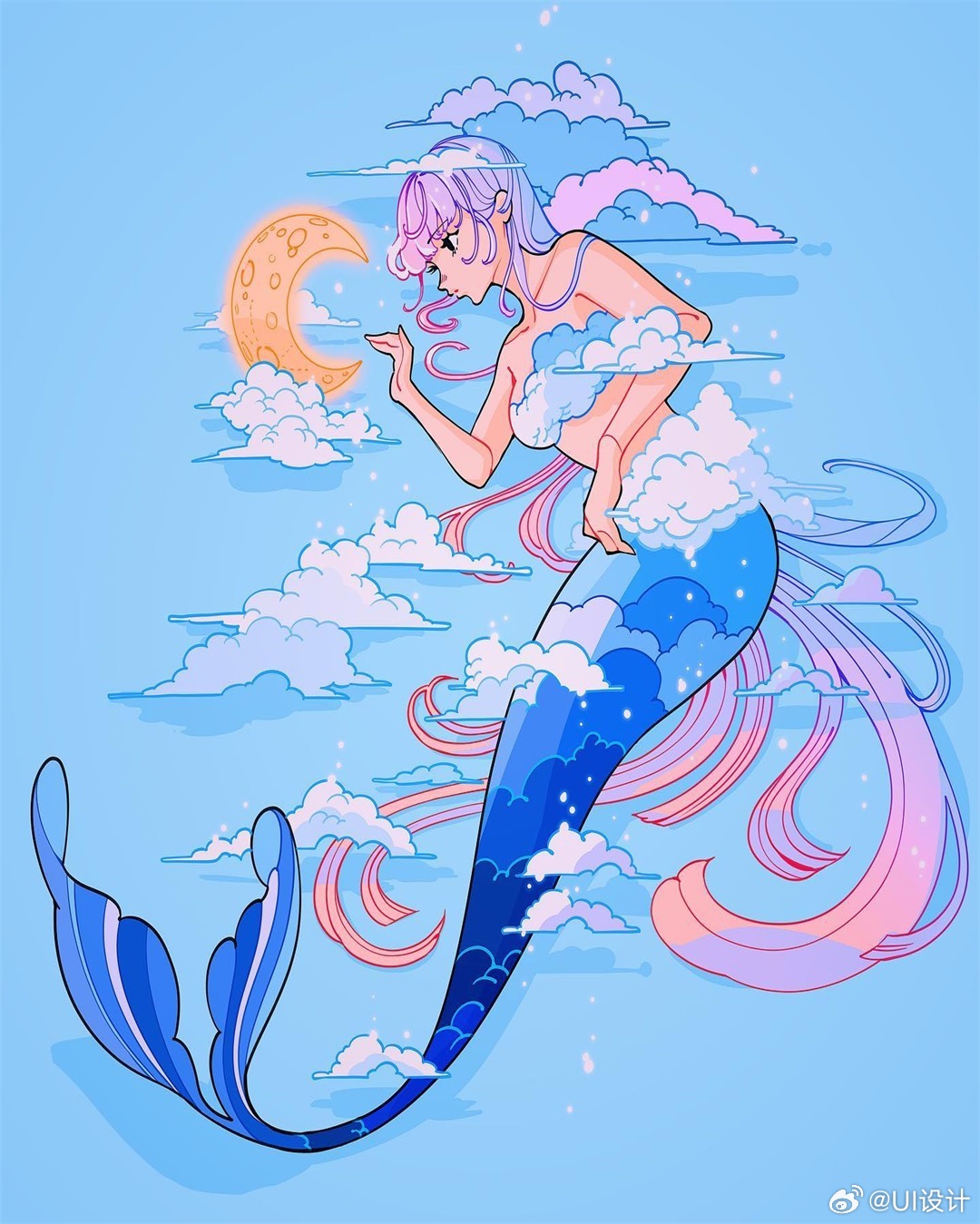 优雅专注梦幻唯美人物插画作品|插画|梦幻|人物_新浪新闻