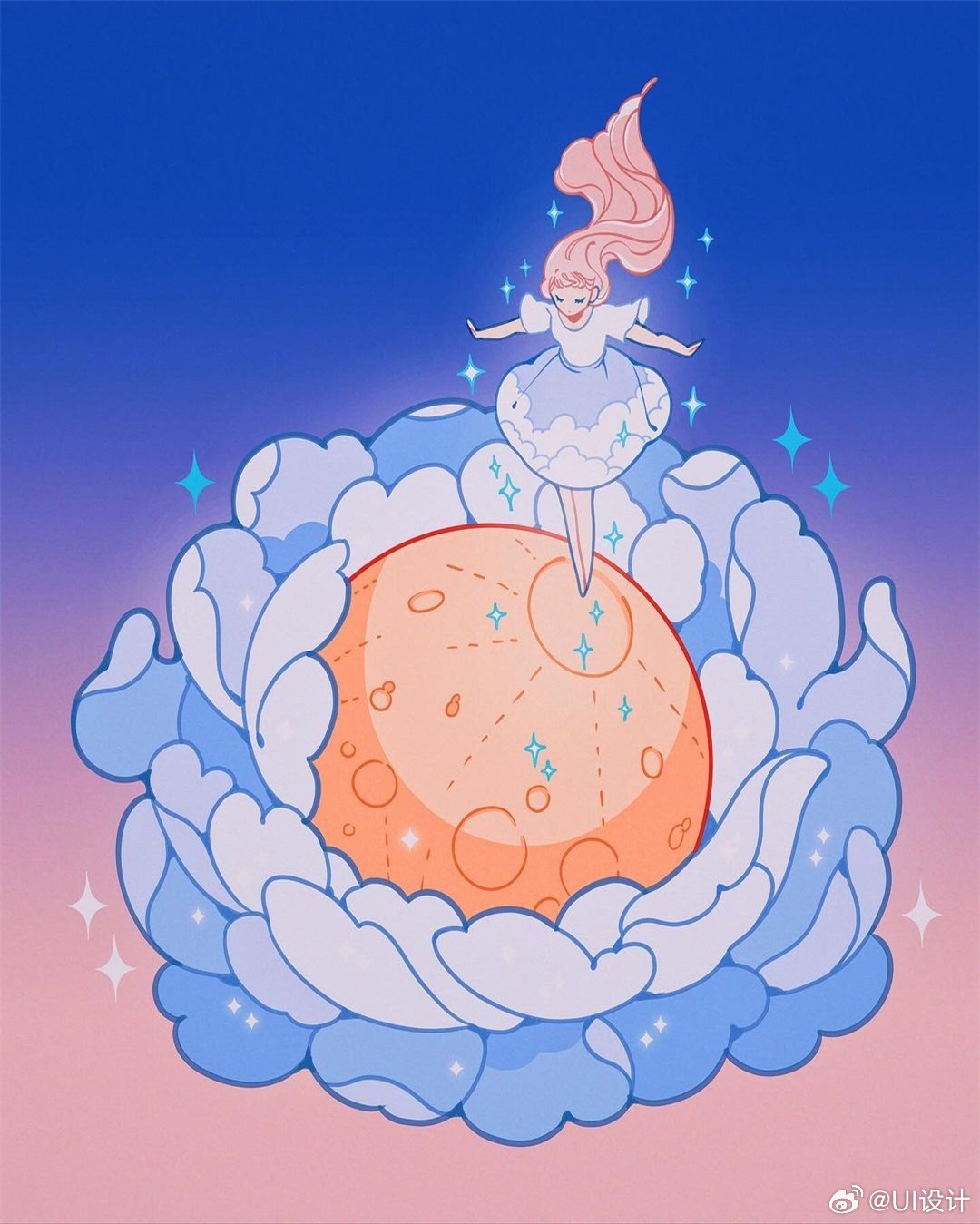 优雅专注梦幻唯美人物插画作品|插画|梦幻|人物_新浪新闻