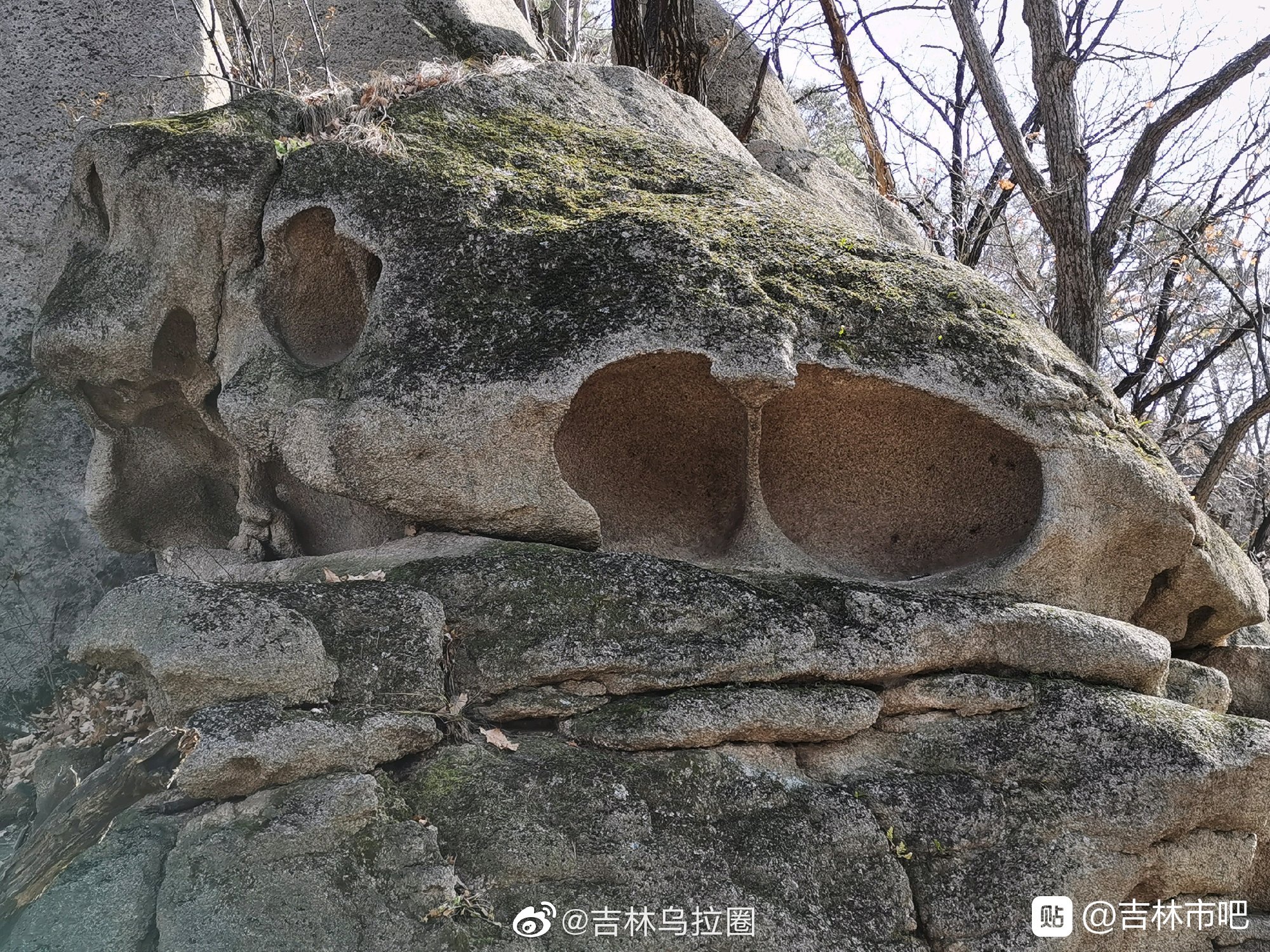 吉林市首度发现罕见地质现象，高度疑似风蚀壁龛