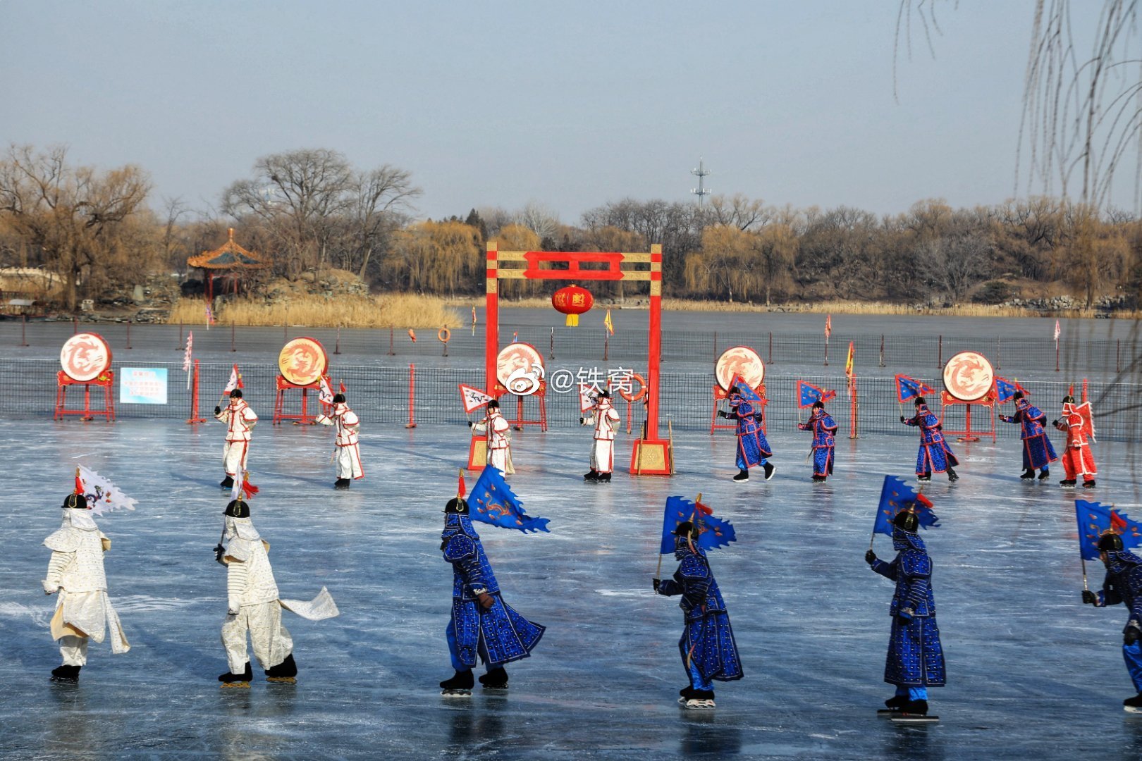 大年初一圆明园冰嬉表演,一起来北京过大年吧! 摄影