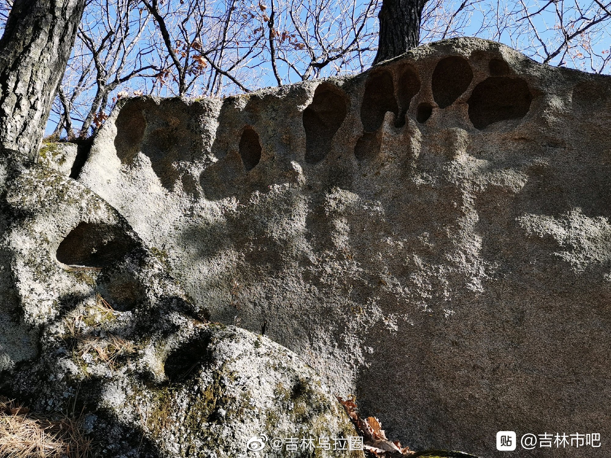 吉林市首度发现罕见地质现象高度疑似风蚀壁龛
