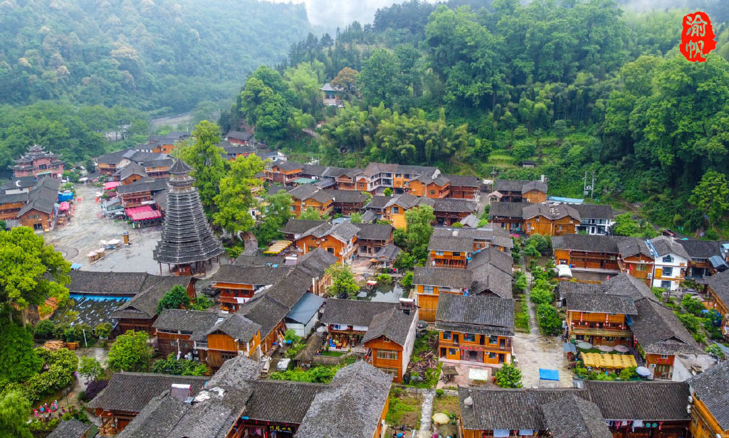 藏在梵净山下的寨沙侗寨，原滋原味的侗家风情，如同世外桃源一般