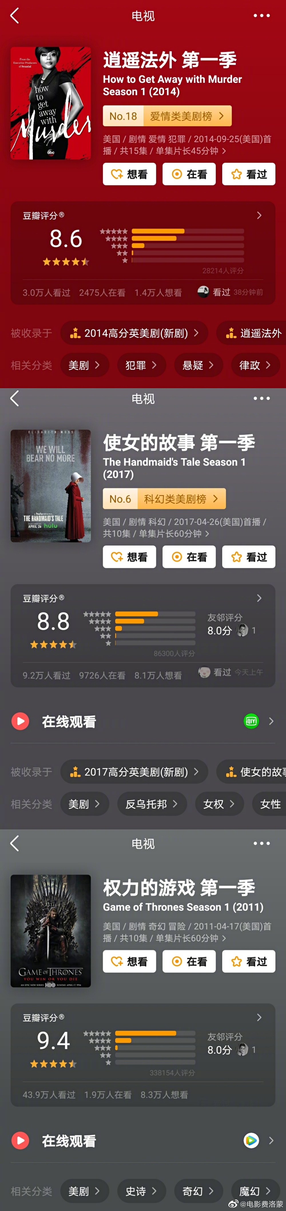 奈飞必看剧集