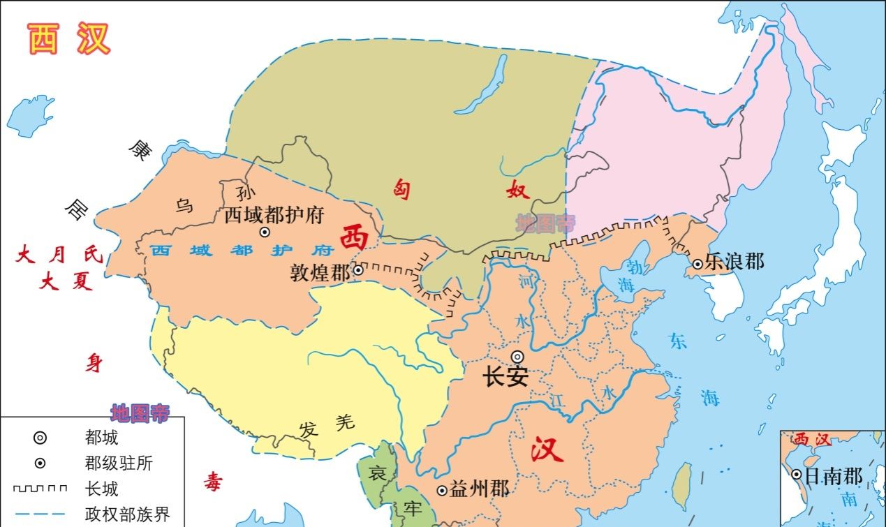 隋朝疆域图高清图片