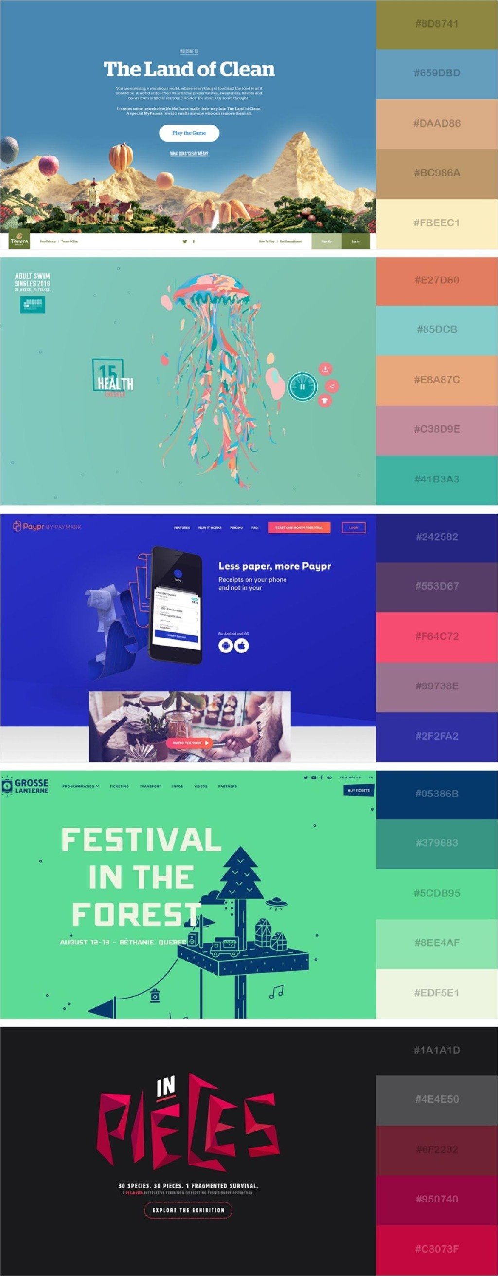 45款网页配色参考转需