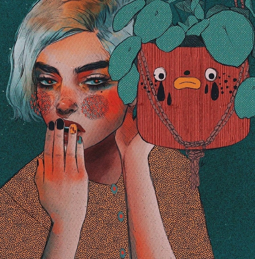 插画师vitkaninn67676767笔下的人物插画