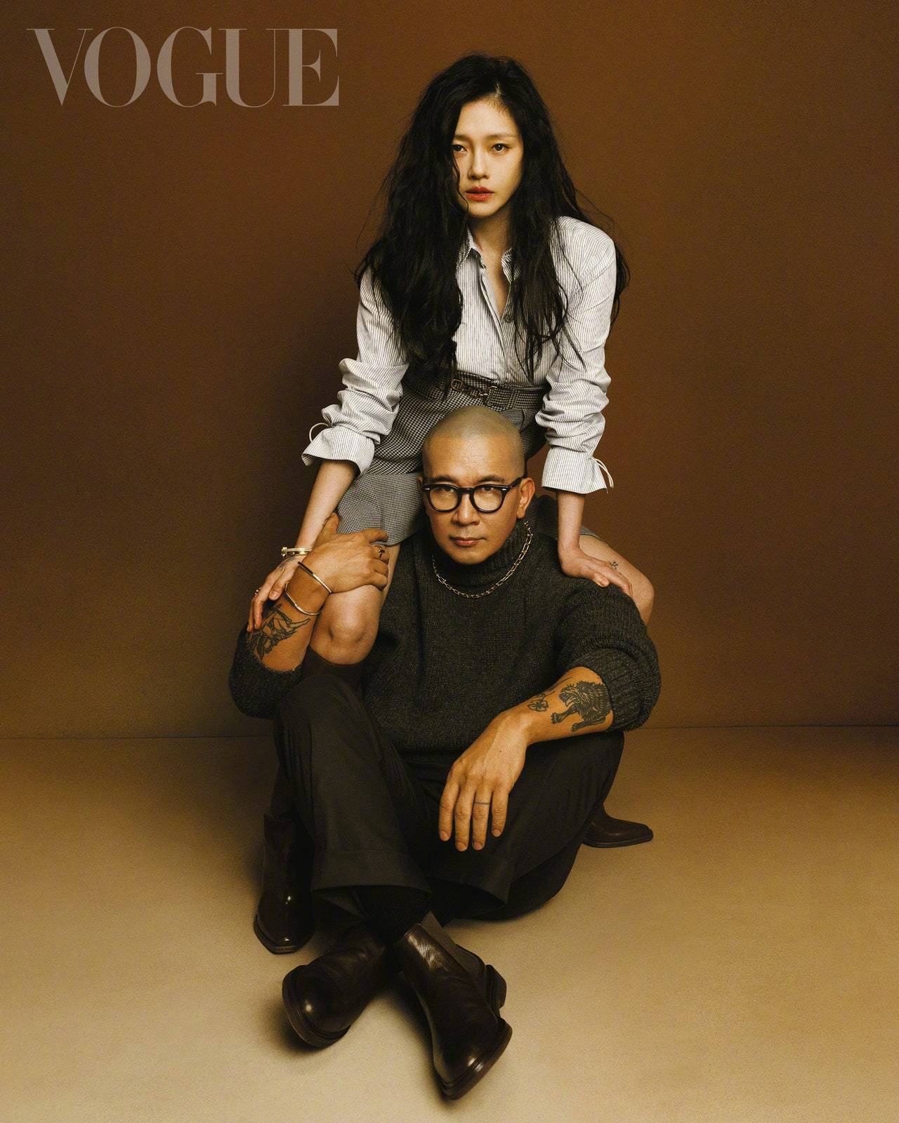 大S徐熙媛 和老公具俊晔 Vogue 台湾版十月刊封面 大s还是那么美