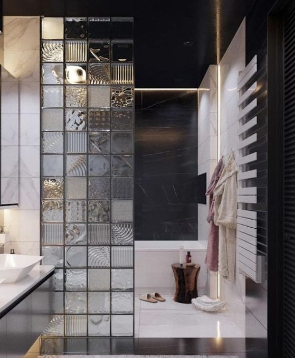 玻璃砖|隔断|采光_新浪新闻