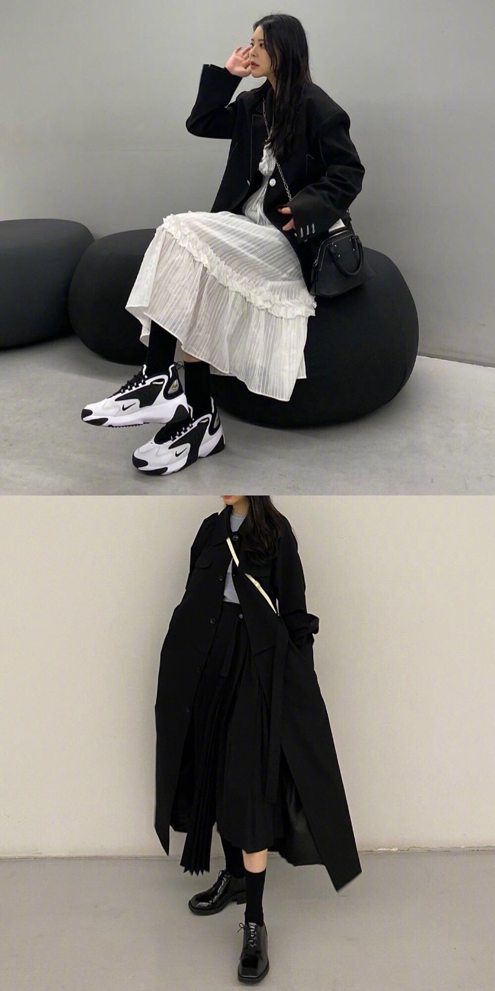 不会出错的黑白色系穿搭方便搭配且可以创造属于自己的风格