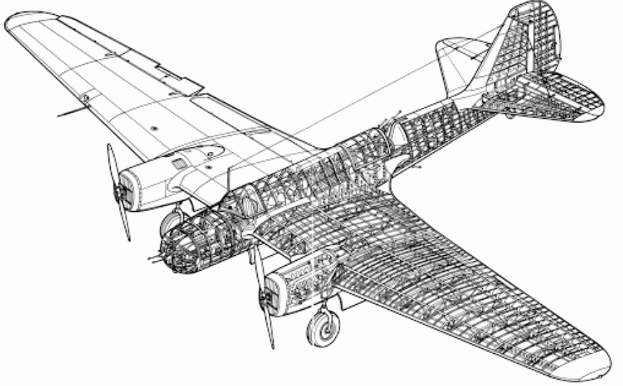 名不见经传苏联二战前研发的双发精灵图波列夫sb2快速轰炸机