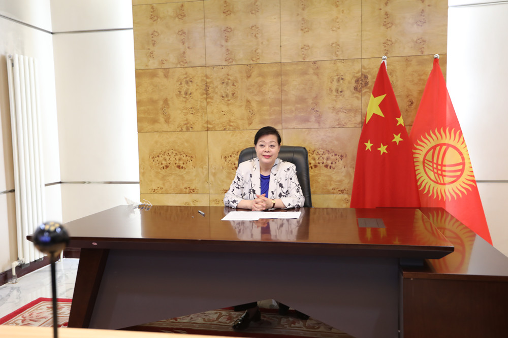 杜德文大使出席第十四届汉语桥世界中学生中文比赛吉尔吉斯斯坦赛区