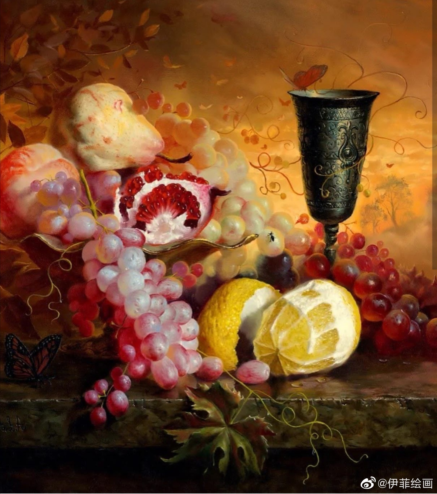 手绘油画静物 岁月的力量_高清图集_新浪网