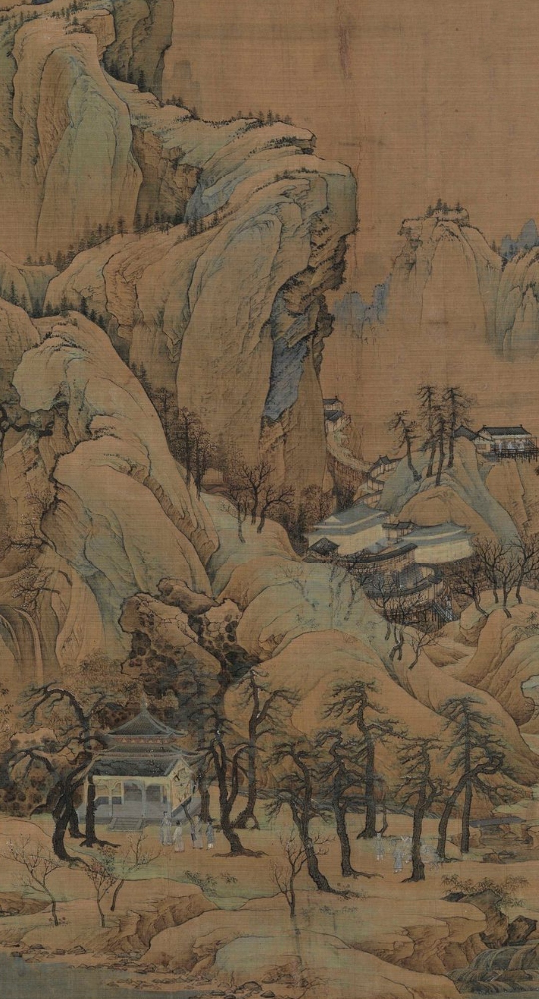 南宋赵伯驹 《江山秋色图》 欣赏