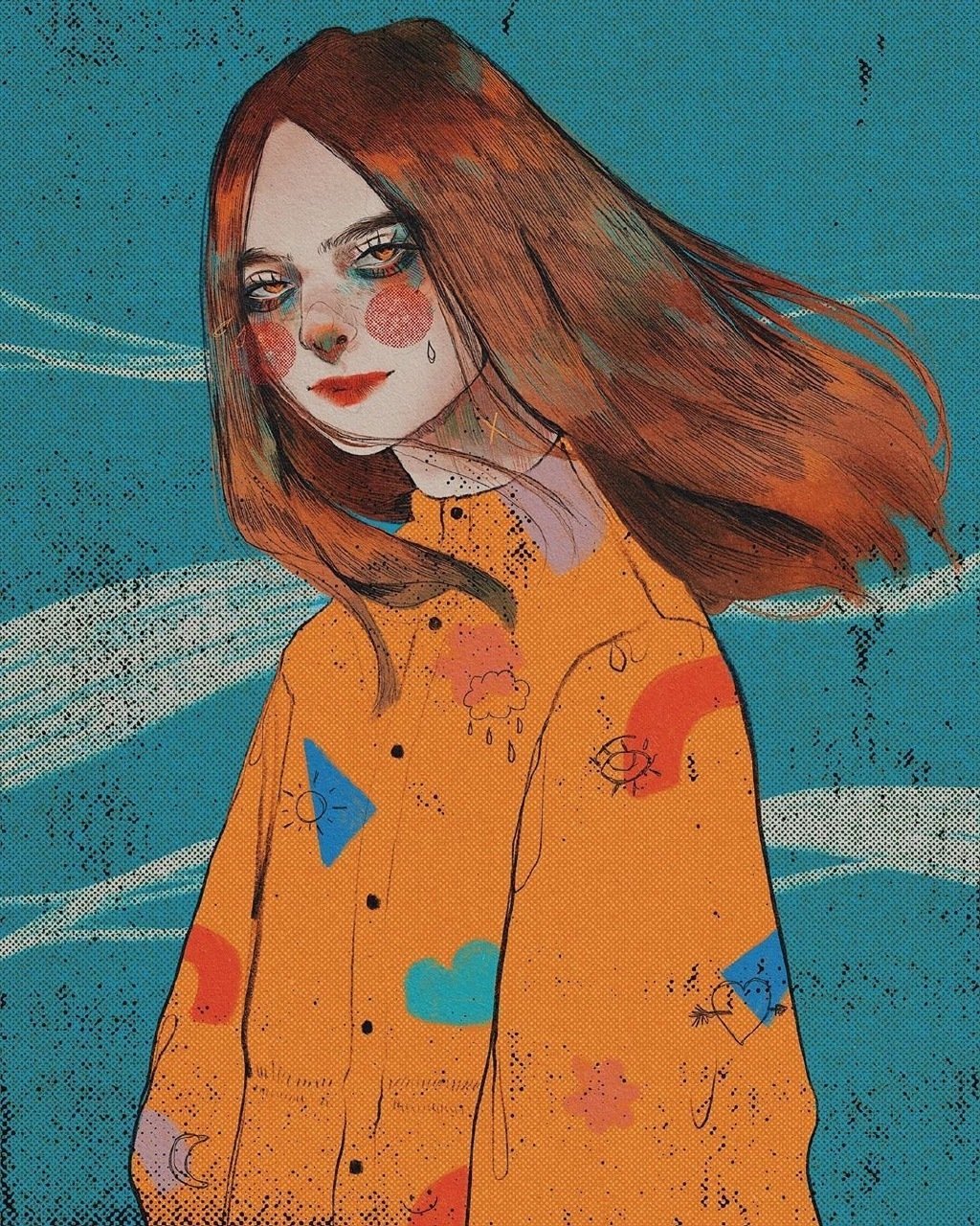 插画师vitkaninn67676767笔下的人物插画