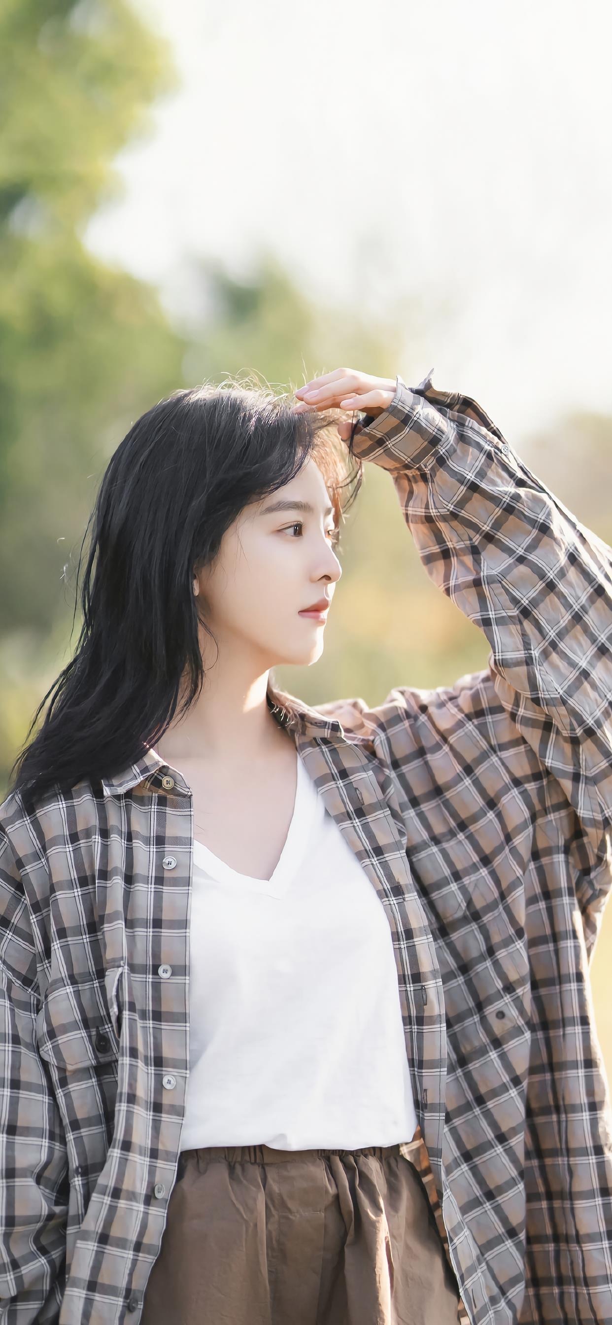 清新甜美系章若楠手机壁纸