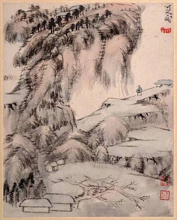 八大山人《山水册页》