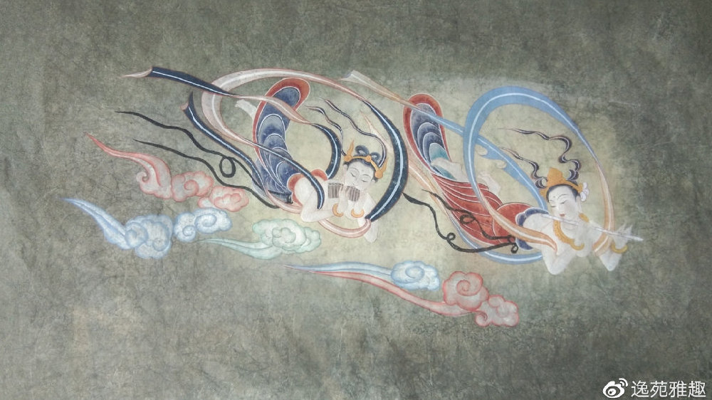 心有阳光,便是岁月静好,李鸿文敦煌飞天画作欣赏|画作|飞天|岁月_新浪新闻