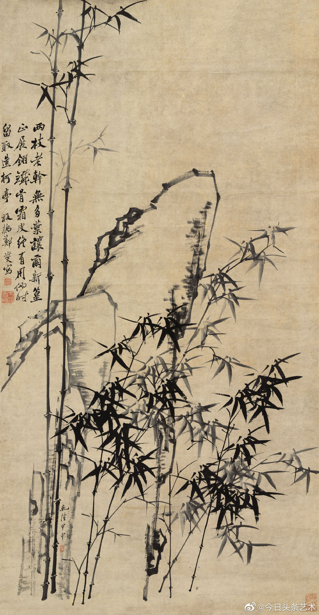 清代名家郑板桥墨竹图_新浪新闻