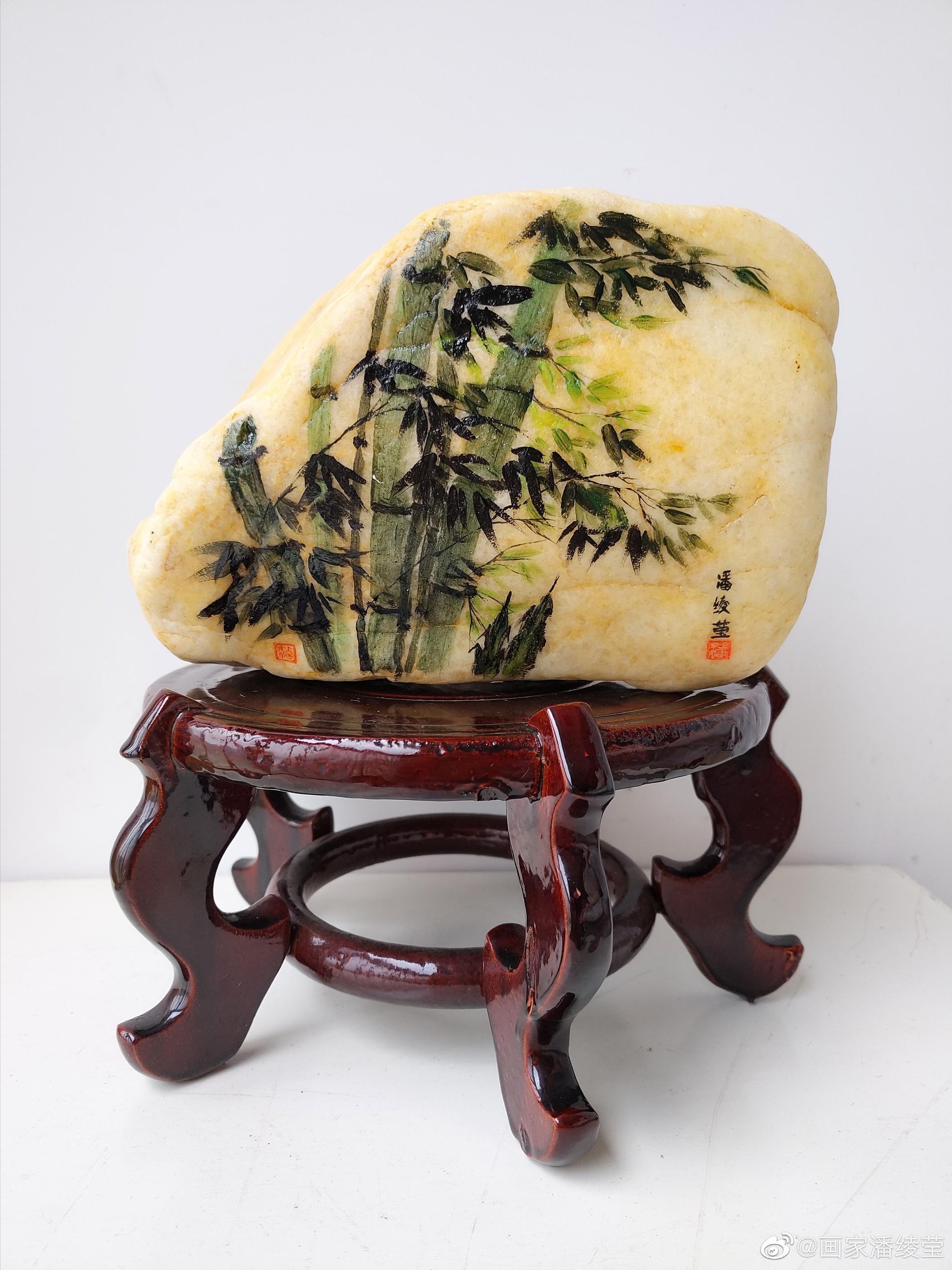 竹报平安油画石头画好了96石来运转……__财经头条