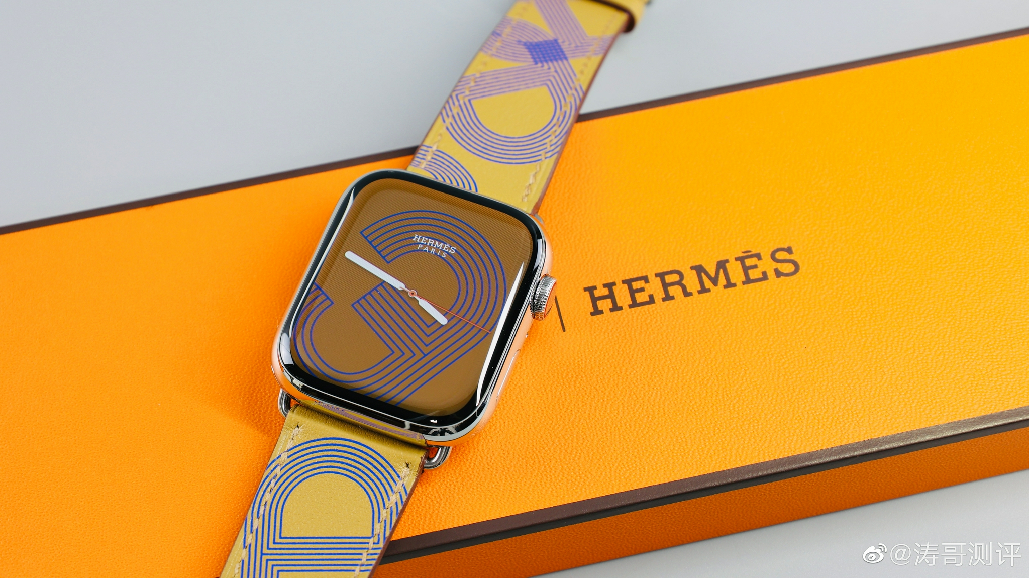 applewatchseries7爱马仕版45mm表盘开箱实拍颜值尚可